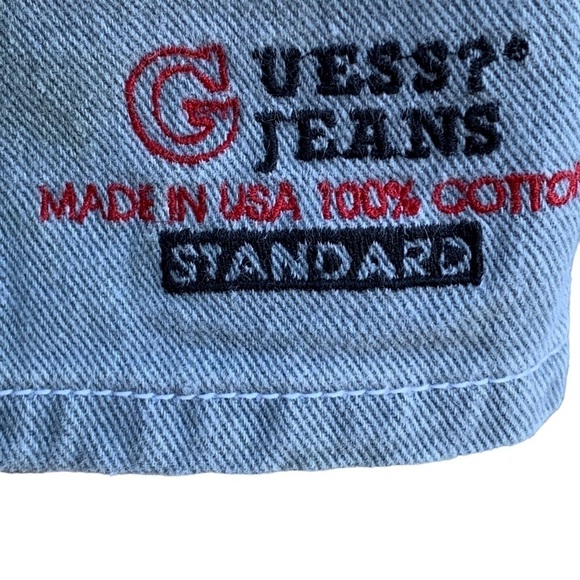 Vintage Baby Guess Denim Blue Jean Shorts Size 6Y - Picture 5 of 5